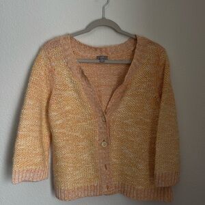 J. Jill Orange Cardigan Sweater